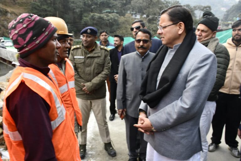 मुख्यमंत्री धामी ने किया कैंचीधाम बाईपास का स्थलीय निरीक्षण, यात्रा सीजन से पूर्व कार्य पूर्ण करने के निर्देश