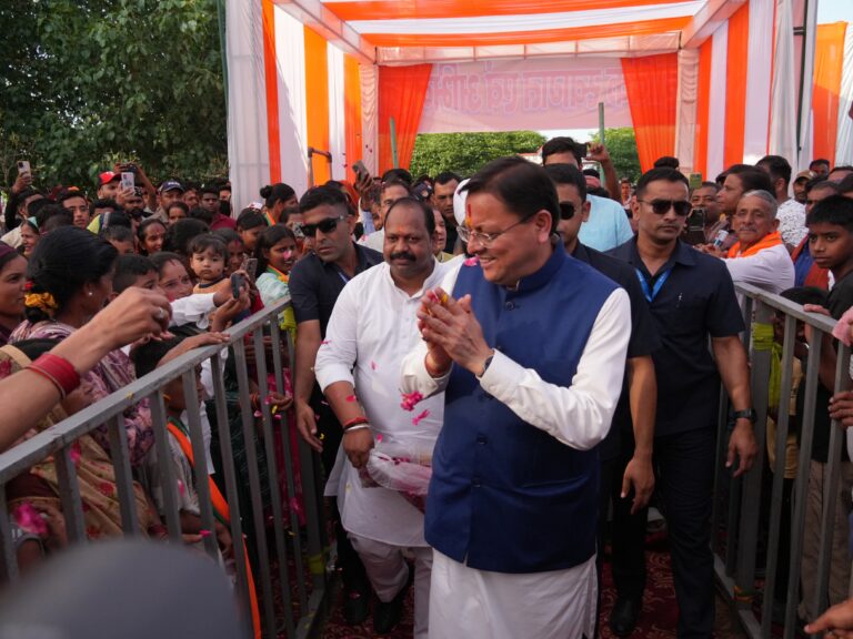 मुख्यमंत्री श्री पुष्कर सिंह धामी ने खटीमा के बग्घा चौवन में “12 साल विश्वास के, विकास के, जनकल्याण के” कार्यक्रम में किया प्रतिभाग