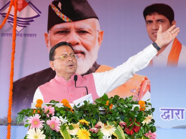 मुख्यमंत्री श्री पुष्कर सिंह धामी ने गदरपुर में ₹2,830.07 लाख की विकास परियोजनाओं का लोकार्पण एवं शिलान्यास किया