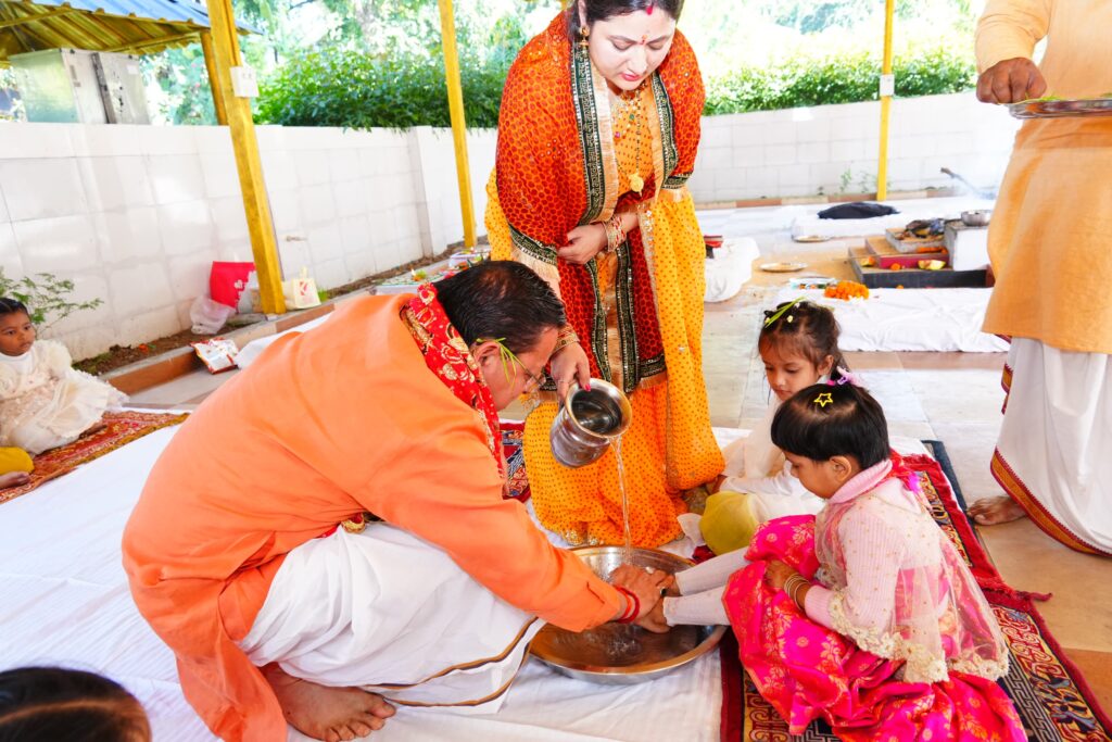 मुख्यमंत्री ने शारदीय नवरात्रि की महानवमी पर किया हवन एवं कन्या पूजन